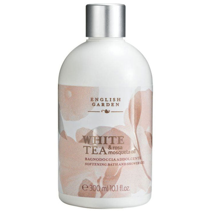 ENGLISH GARDEN WHITE TEA & ROSA MOSQUETA OIL BAGNODOCCIA 300 ML - Tre Pi Profumerie