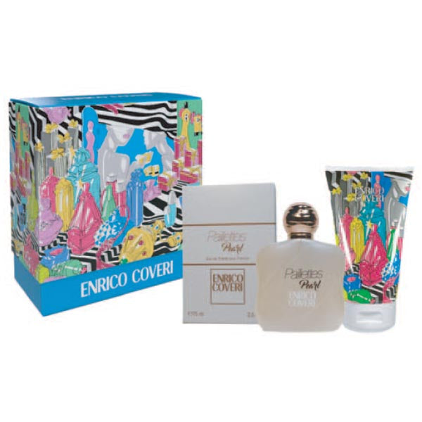 ENRICO COVERI PAILETTESPEARL COFANETTO EDT 75 ML + BODY LOTION - Tre Pi Profumerie