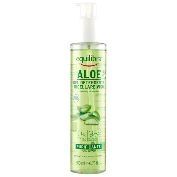 EQUILIBRA ALOE GEL DETERGENTE MICELLARE PURIFICANTE VISO 200 ML - Tre Pi Profumerie
