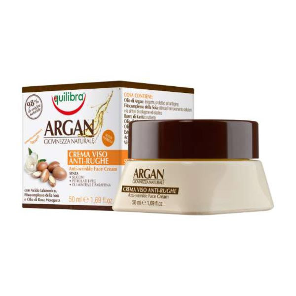 EQUILIBRA ARGAN CREMA VISO ANTI-RUGHE 50 ML - Tre Pi Profumerie