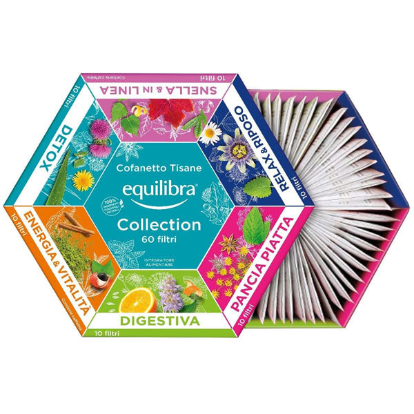 EQUILIBRA COFANETTO TISANE COLLECTION 60 FILTRI - Tre Pi Profumerie