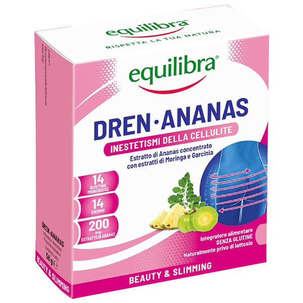 EQUILIBRA INTEGRATORE DREN-ANANAS INESTETISMI DELLA CELLULITE - Tre Pi Profumerie