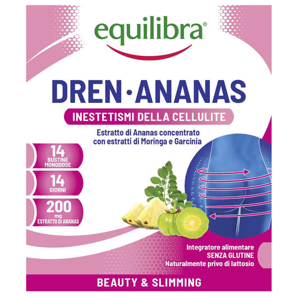 EQUILIBRA INTEGRATORE DREN-ANANAS INESTETISMI DELLA CELLULITE - Tre Pi Profumerie