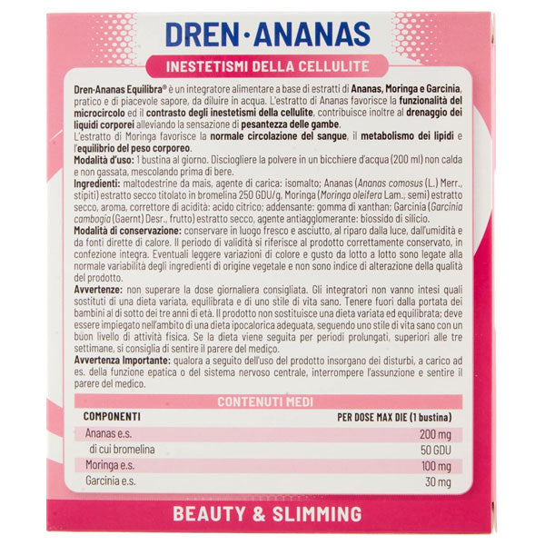 EQUILIBRA INTEGRATORE DREN-ANANAS INESTETISMI DELLA CELLULITE - Tre Pi Profumerie