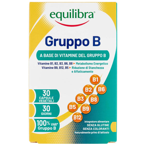 EQUILIBRA INTEGRATORE GRUPPO B VITAMINE DEL GRUPPO B 30 CAPSULE - Tre Pi Profumerie