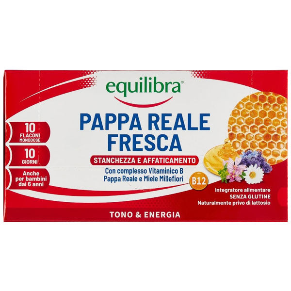 EQUILIBRA INTEGRATORE PAPPA REALE FRESCA STANCHE 10 FLACONI - Tre Pi Profumerie