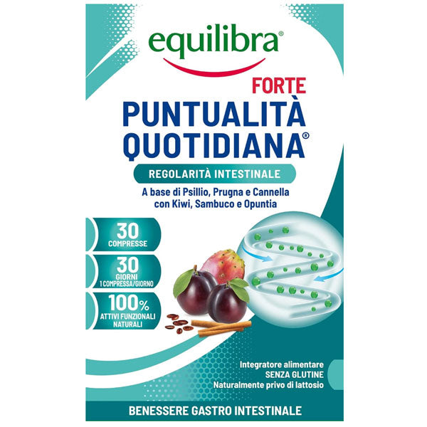 EQUILIBRA INTEGRATORE PUNTUALITA QUOTIDIANA 30 COMPRESSE - Tre Pi Profumerie