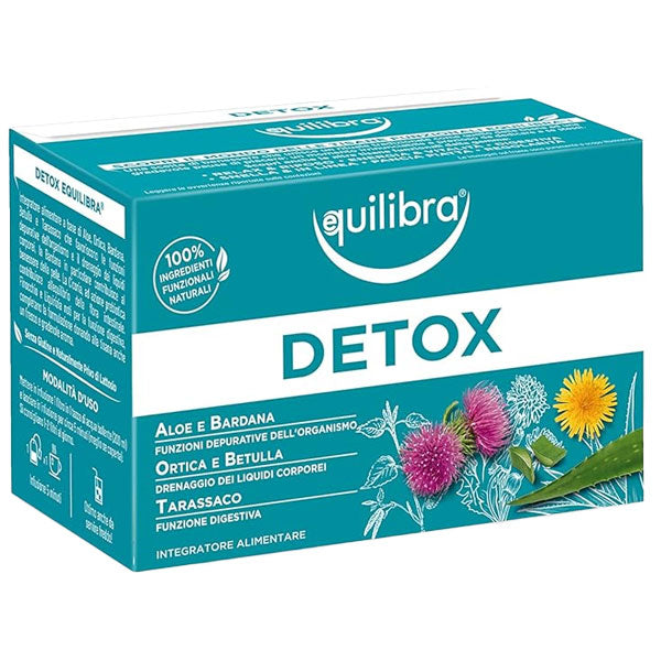 EQUILIBRA TISANA DETOX ALOE E BARDANA 15 FILTRI - Tre Pi Profumerie