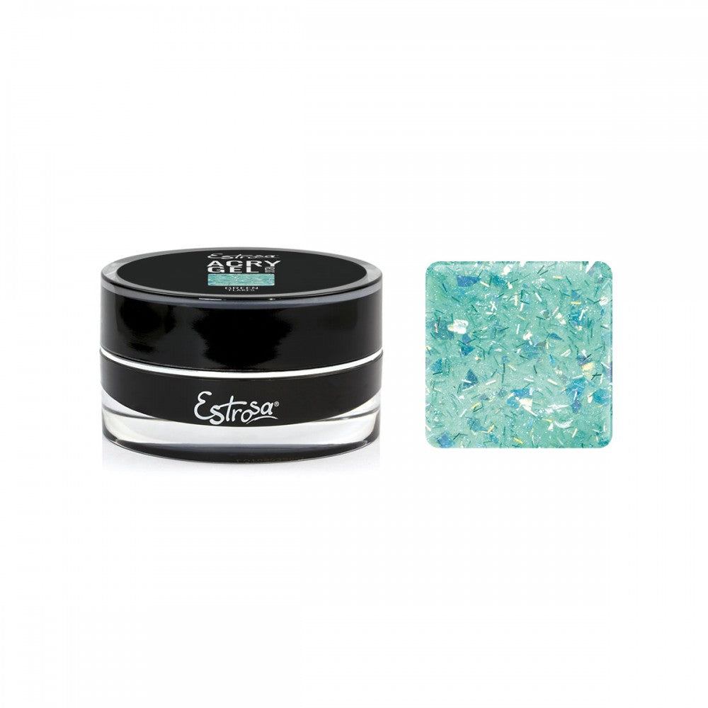 ESTROSA ACRYGEL GREEN FLAKES 15 ML