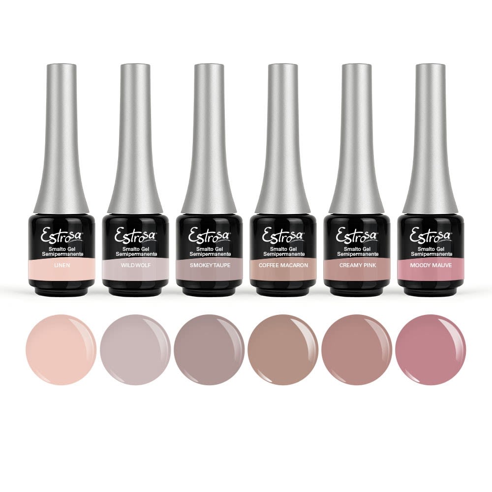 ESTROSA SMALTO GEL SEMIPERMANENTE COFFEE MACARON 8203 7 ML