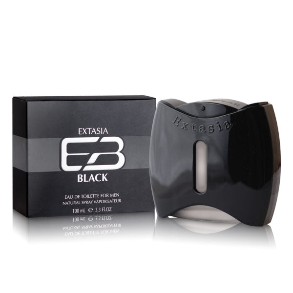 NEW BRAND EXTASIA BLACKFOR MEN EDT 100 ML - Tre Pi Profumerie