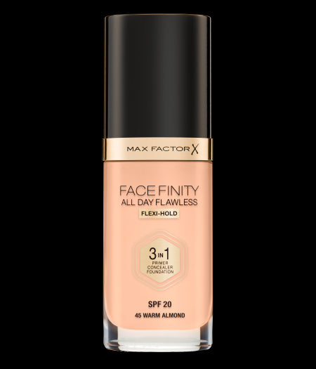 MAX FACTOR FACEFINITY FONDOTINTA 3IN1 WARM ALMOND 45 - Tre Pi Profumerie