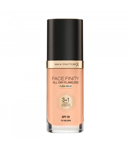 MAX FACTOR FACEFINITY FONDOTINTA 3IN1 GOLDEN 75 - Tre Pi Profumerie