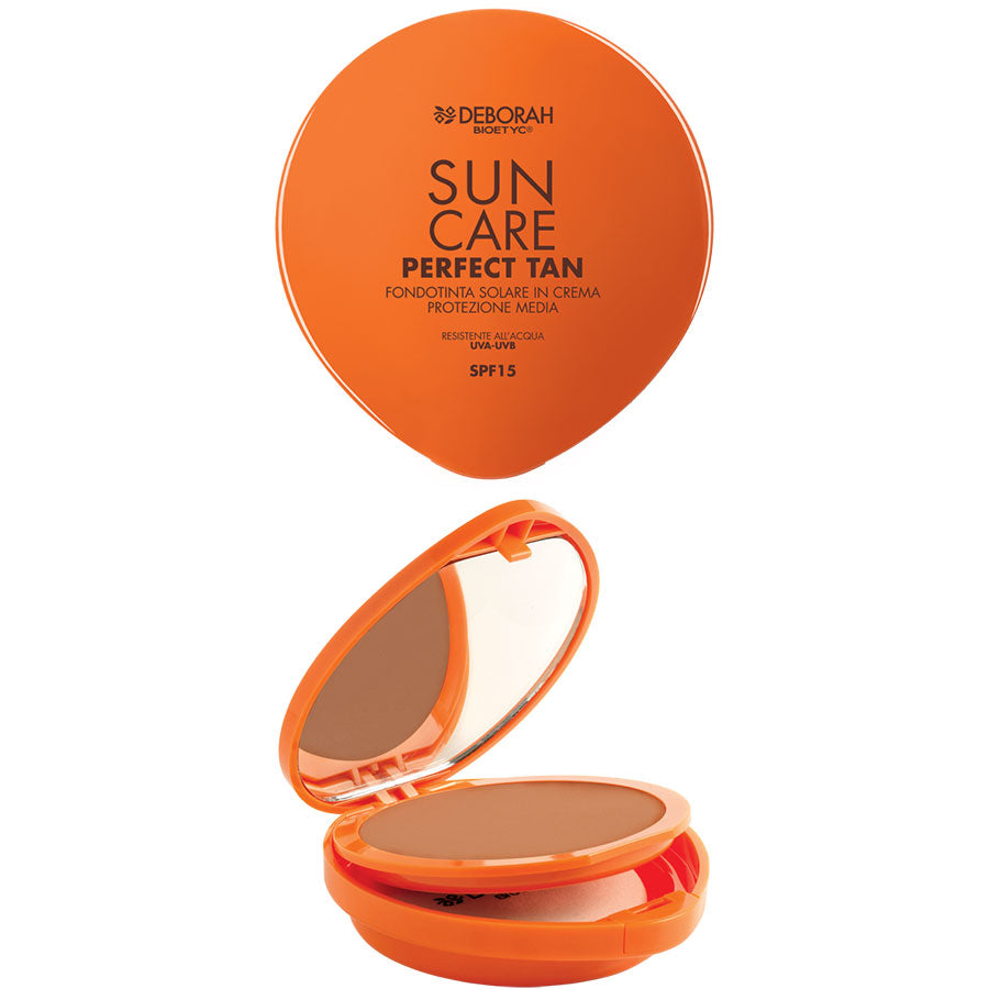 DEBORAH SUN CARE FONDOTINTA PERFECT TAN SPF 15 LIGHT 01 - Tre Pi Profumerie