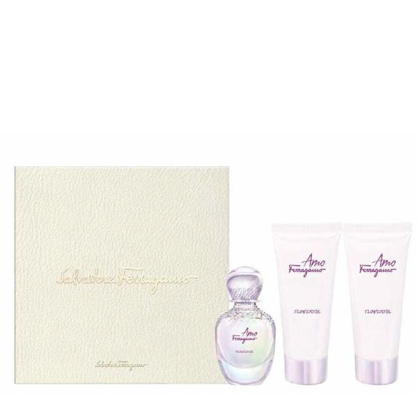 FERRAGAMO AMO FLOWERFULCOFANETTO EDT-SHOWER GEL-BODY LOTION - Tre Pi Profumerie