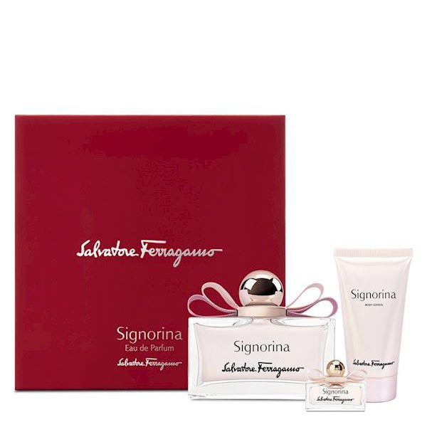 FERRAGAMO SIGNORINA COFANETTO 2 EAU DE PARFUM - BODY LOTION - Tre Pi Profumerie