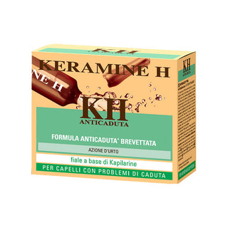 KERAMINE H ANTI-CADUTA TRATTAMENTO D'URTO 12 FIALE - Tre Pi Profumerie