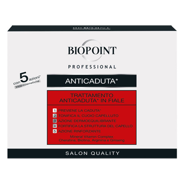 BIOPOINT PROFESSIONAL TRATTAMENTO FIALE ANTICADUTA 5 AZIONI 10X7 - Tre Pi Profumerie