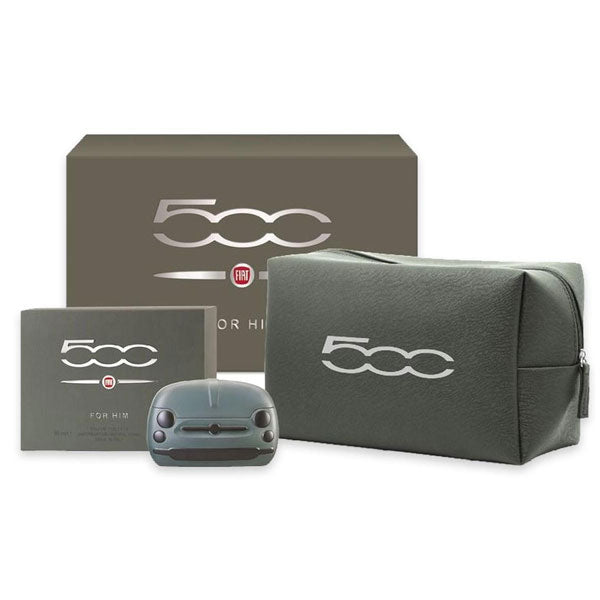 FIAT 500 FOR HIM COFANETTO EAU DE TOILETTE 50 ML + BEAUTY CASE - Tre Pi Profumerie