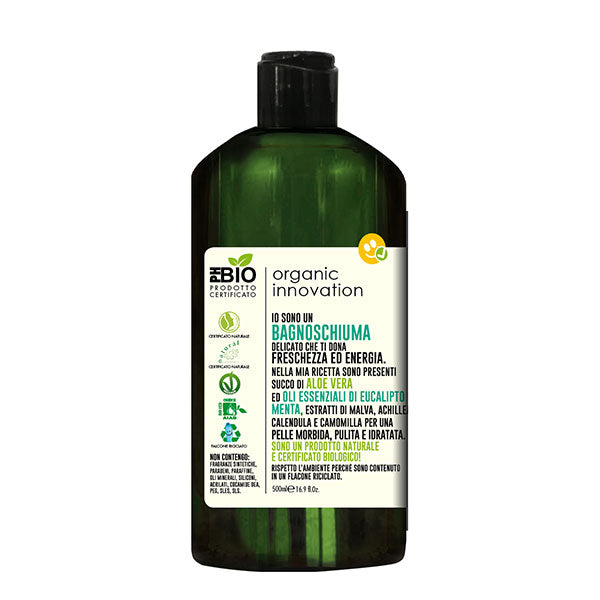 PH BIO ORGANIC INNOVATION BAGNOSCHIUMA EUCALICPTO E MENTA 500 ML - Tre Pi Profumerie