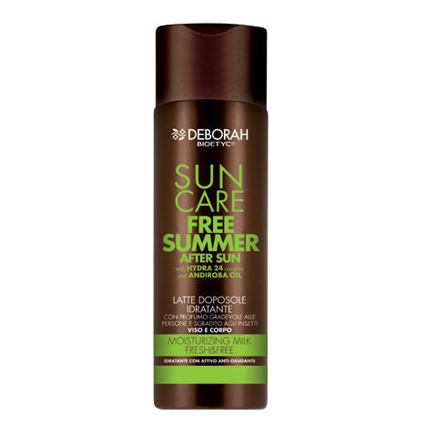 DEBORAH SUN CARE FREE SUMMER AFTER SUN LATTE DOPOSOLE 250 ML - Tre Pi Profumerie