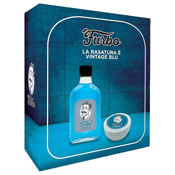 FURBO COFANETTO SAPONE DA RASATURA 100 ML + LOZIONE DOPOBARBA - Tre Pi Profumerie
