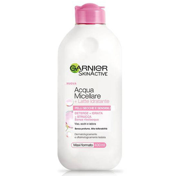 GARNIER SKIN ACTIVE ACQUA MICELLARE + LATTE IDRATANTE P SECC 400 - Tre Pi Profumerie