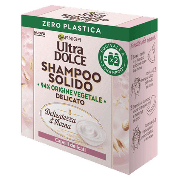 GARNIER ULTRA DOLCE SHAMPOO SOLIDO DELIC D AVENA CAP NORMALI 60G - Tre Pi Profumerie