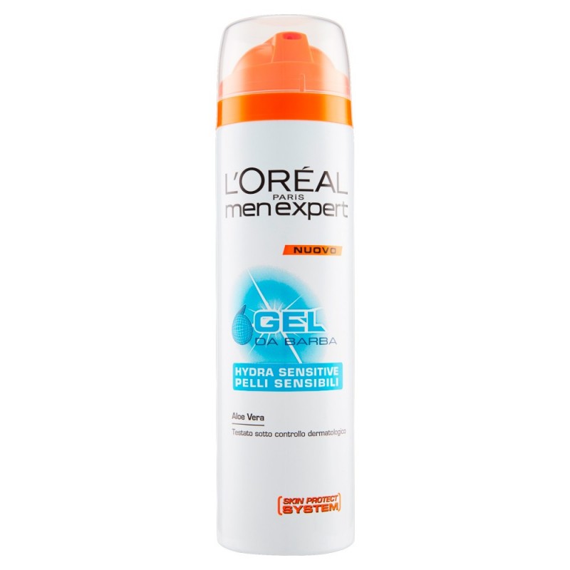 L'OREAL MEN EXPERT HYDRA SENSITIVE GEL DA BARBA 200 ML - Tre Pi Profumerie