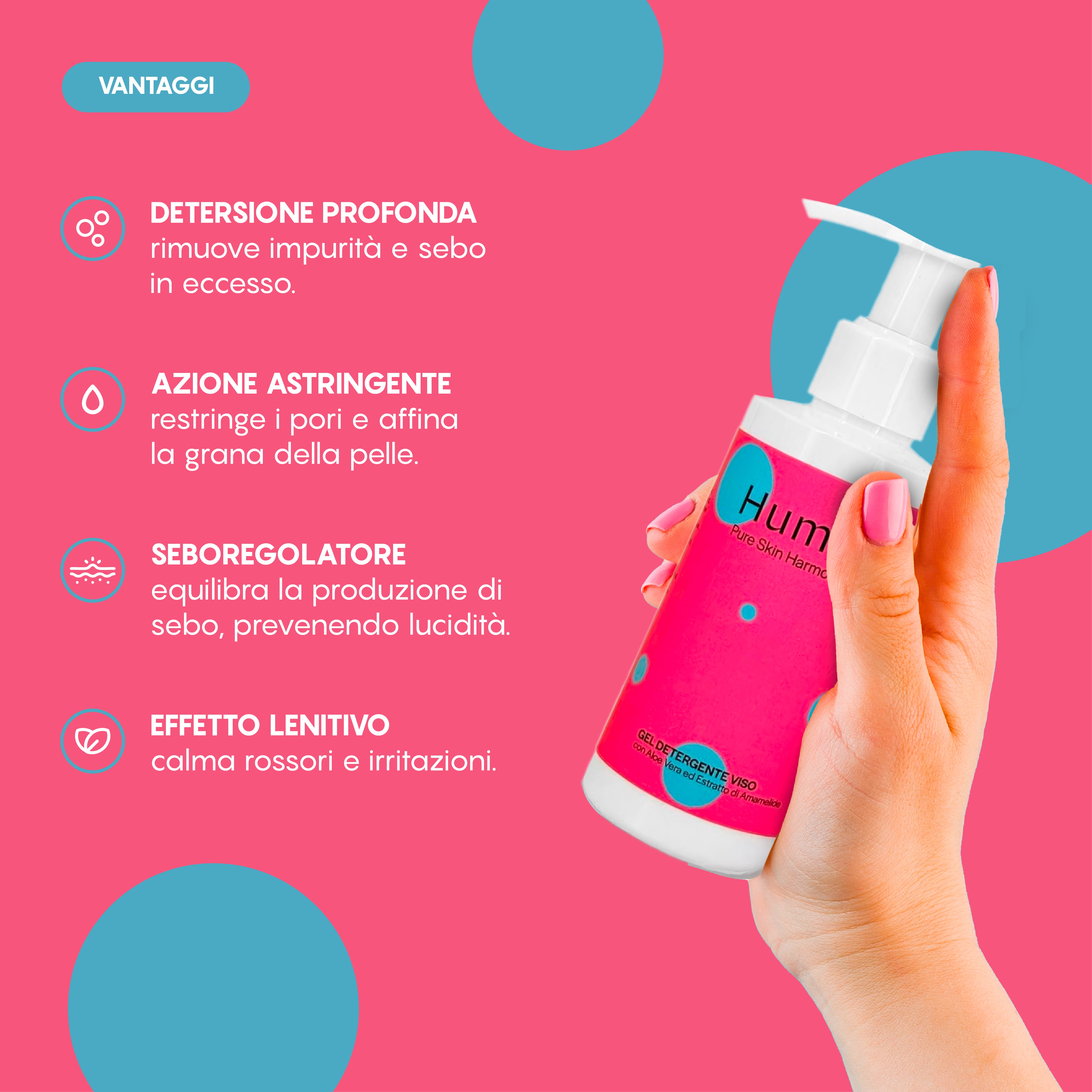 HUMEA GEL DETERGENTE VISO 150 ML