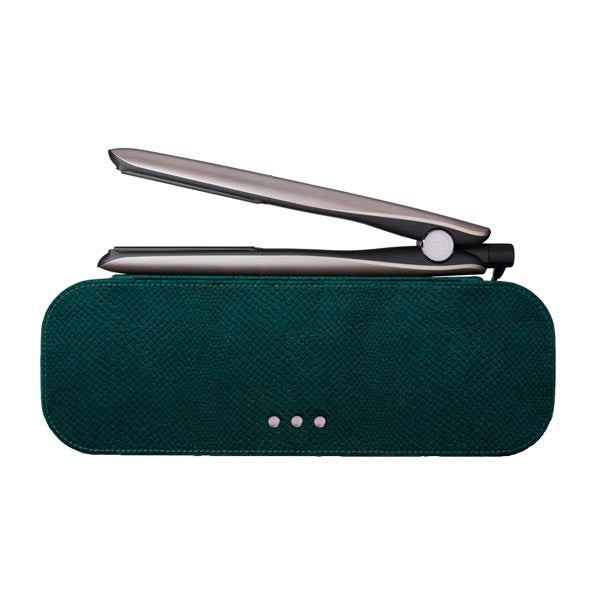 GHD PIASTRA GOLD + EMERALD GREEN VANIY CASE - Tre Pi Profumerie
