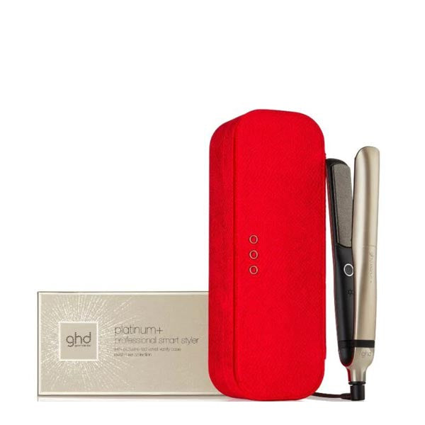 GHD PIASTRA PLATINUM + PROFESSIONAL GOLD RED VELVET VANITE CASE - Tre Pi Profumerie