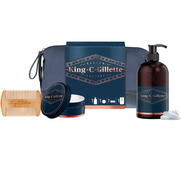 GILLETTE KING COFANETTOREGALO DET+BALSA+PET+POC - Tre Pi Profumerie