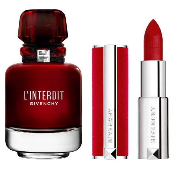 GIVENCHY L'INTERDIT COFANETTO EDP ROUGE 50 ML + ROSSETTO - Tre Pi Profumerie