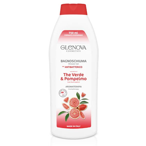 GLENOVA BAGNOSCHIUMA THE VERDE E POMPELMO 750 ML - Tre Pi Profumerie