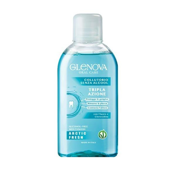 GLENOVA COLLUTORIO SENZA ALCOOL ARTIC FRESH 400 ML - Tre Pi Profumerie