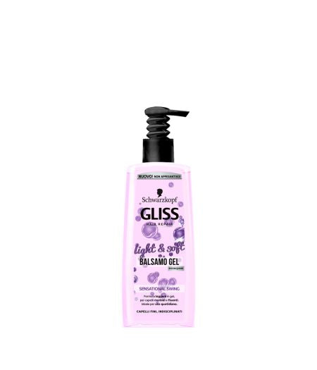 SCHWARZKOPF GLISS LIGHT&SOFT BALSAMO SENSATIONAL 200 ML - Tre Pi Profumerie
