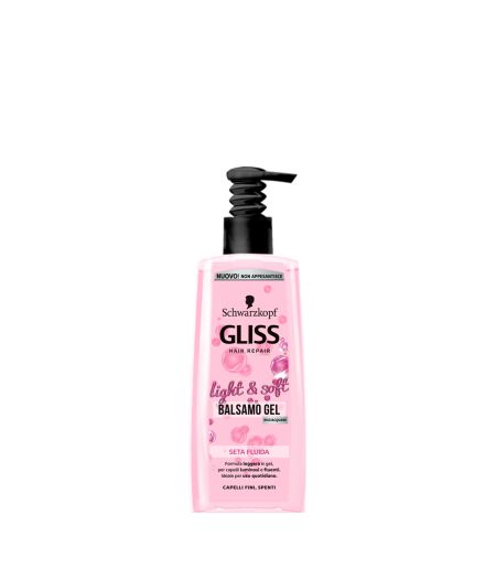 SCHWARZKOPF GLISS LIGHT&SOFT BALSAMO SETA FLUIDA 200 ML - Tre Pi Profumerie