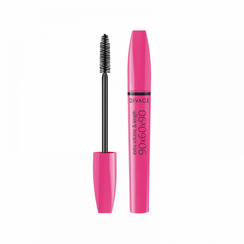 DIVAGE MASCARA 90X60X90EXTRA VOLUME & LENGHT BROWN 6102 - Tre Pi Profumerie
