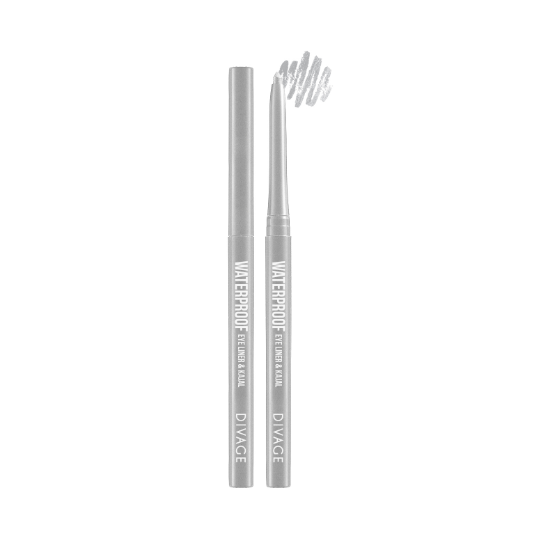 DIVAGE WATERPROOF EYELINER & KAJAL SILVER 02 - Tre Pi Profumerie
