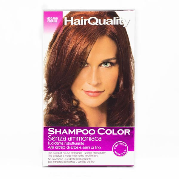 HAIR QUALITY SHAMPOO COLORORANTE CAPELLI MOGANO CHIARO - Tre Pi Profumerie
