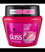 SCHWARZKOPF GLISS MASCHERA 2 IN 1 ONDE FLUIENTI 300 ML - Tre Pi Profumerie