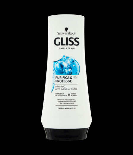 SCHWARZKOPF GLISS BALSAMO PURI&PROTEGGE 200 ML - Tre Pi Profumerie