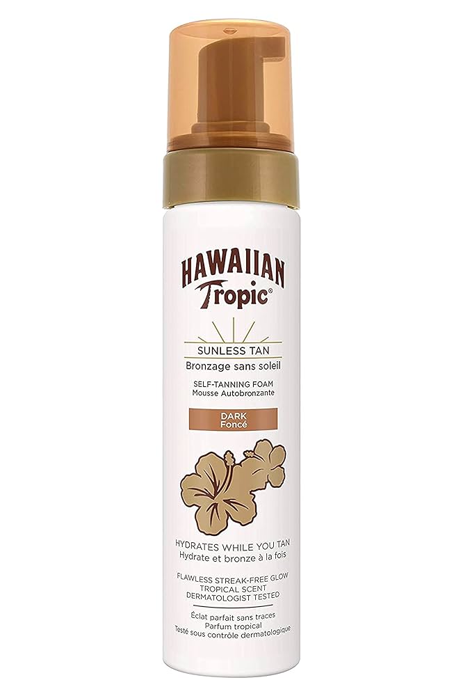 HAWAIIAN TROPIC SATIN SELF-TANNING MOUSSE FOR FACE AND BODY 200 ML