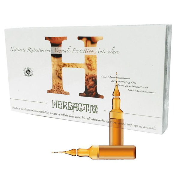 HERBACTIV FIALE OLIO MINERALIZZANTE RISTRUTTURANTE 12 X 10 ML - Tre Pi Profumerie