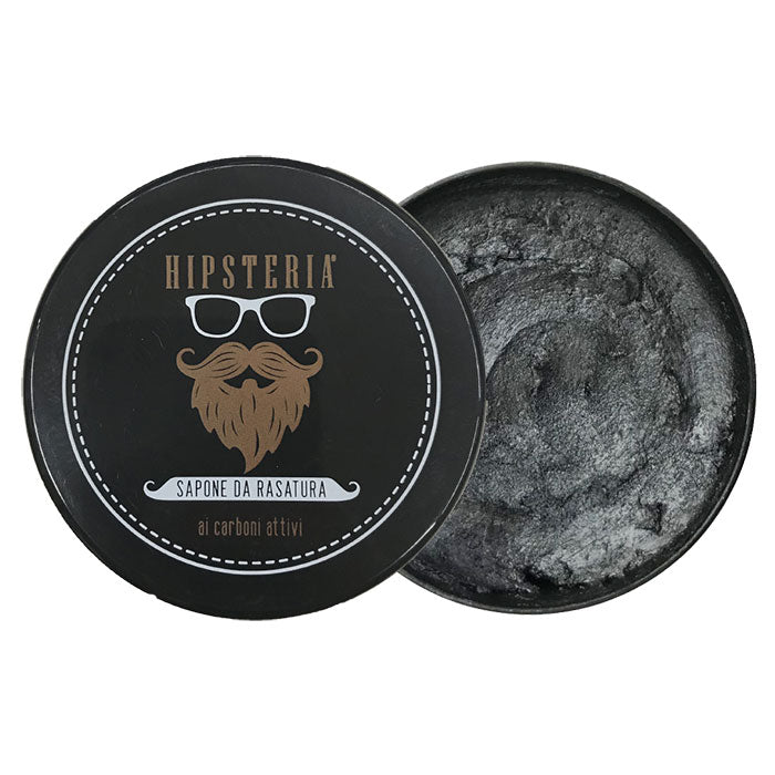 HIPSTERIA SAPONE DA RASATURA AI CARBONI ATTIVI 100 ML - Tre Pi Profumerie