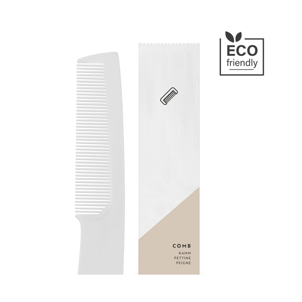 Flexi Amenities Pettine BIO monouso per Hotel e B&B in bustina di carta