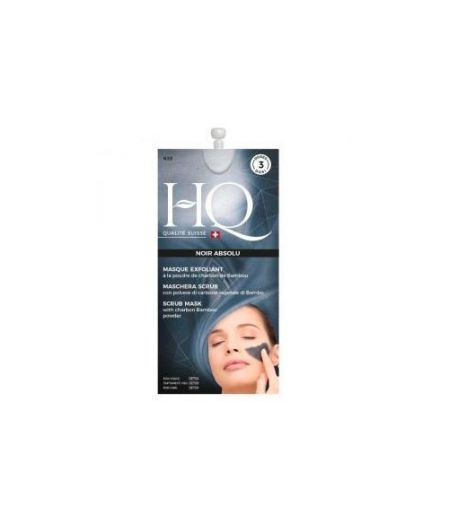 HQ MASCHERA VISO NERA SCRUB CARBONE VEGETALE 15 ML - Tre Pi Profumerie