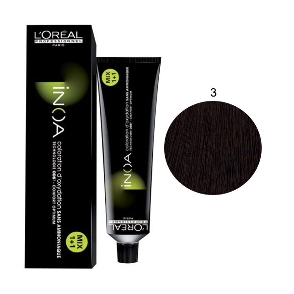 L'OREAL PROFESSIONNEL INOA CASTANO SCURO 3 - Tre Pi Profumerie