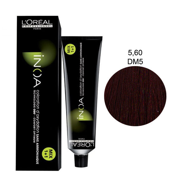 L'OREAL PROFESSIONNEL INOA CASTANO CHIARO ROSSO INTENSO 5,60 - Tre Pi Profumerie
